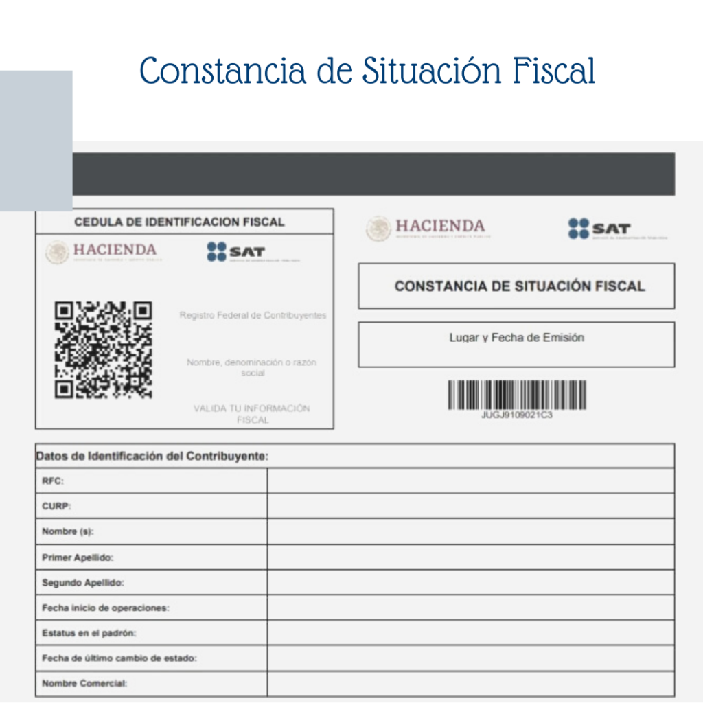 Constancia De Situación Fiscal - ABA Asesores