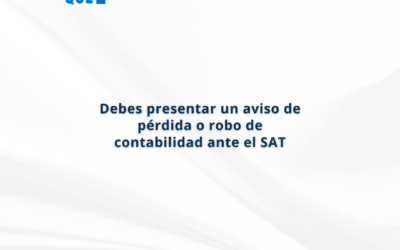 Pérdida o robo de contabilidad ante el SAT